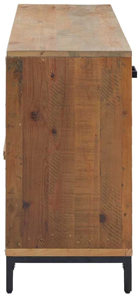 Šoninė spintelė, ruda, 110x35x70cm, pušies medienos masyvas