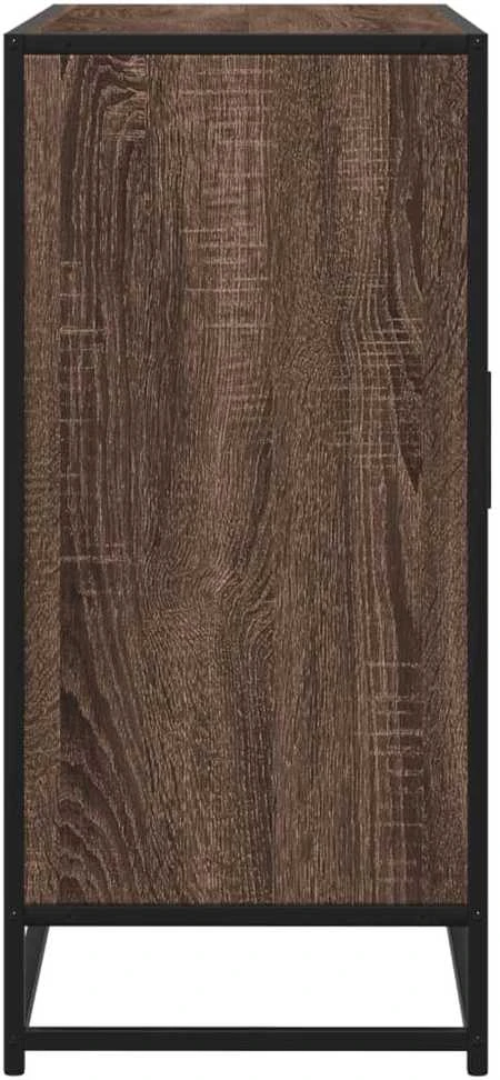 Šoninė spintelė, ruda ąžuolo, 92x35x76cm, apdirbta mediena