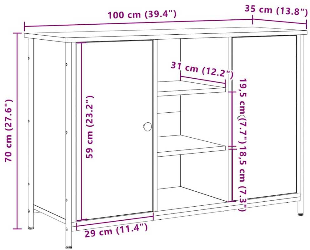 Kabalas Senas medis 100 x 35 x 70 cm