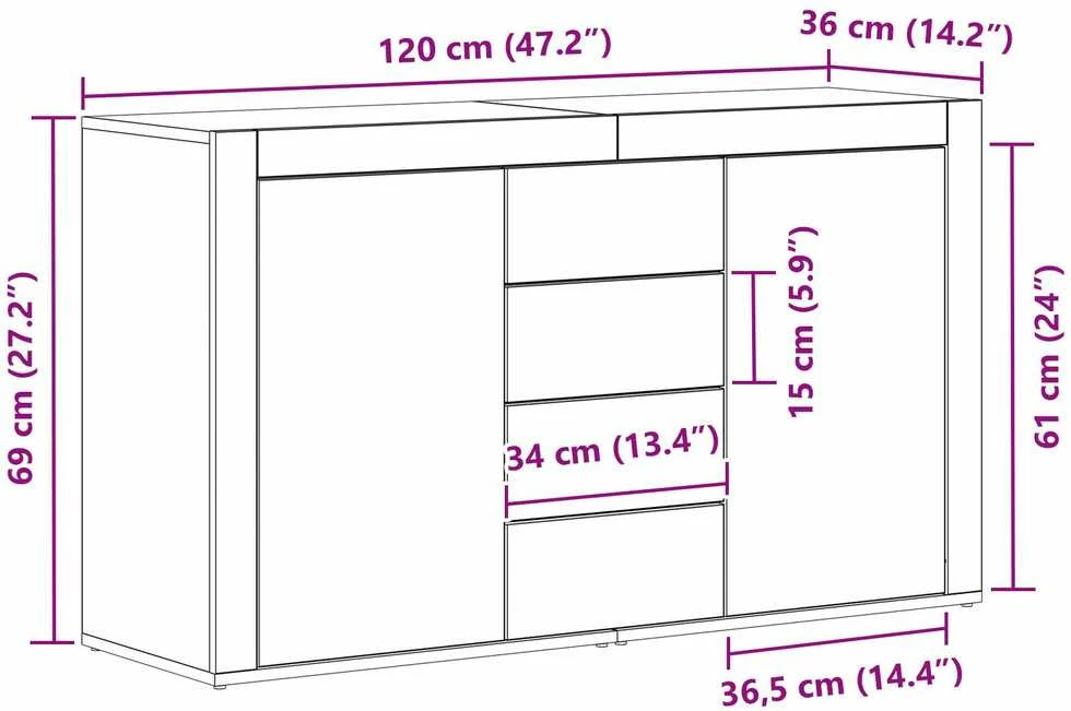 Kabalas Senas medis 120 x 36 x 69 cm Apdirbta mediena