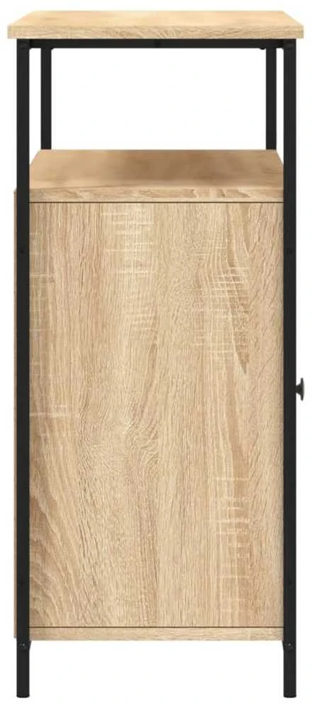 Šoninė spintelė, sonoma ąžuolo, 100x35x80cm, apdirbta mediena