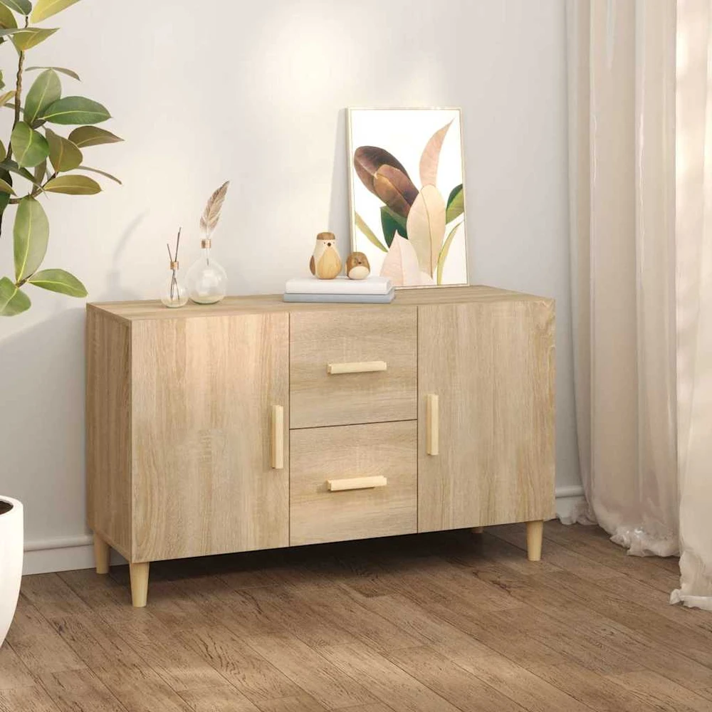 Šoninė spintelė, sonoma ąžuolo, 100x36x60cm, apdirbta mediena