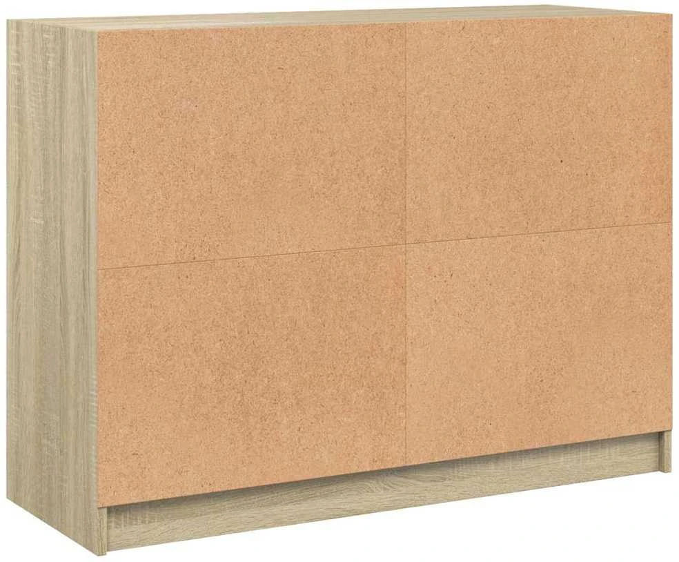 Šoninė spintelė, sonoma ąžuolo, 102x37x75,5cm, apdirbta mediena