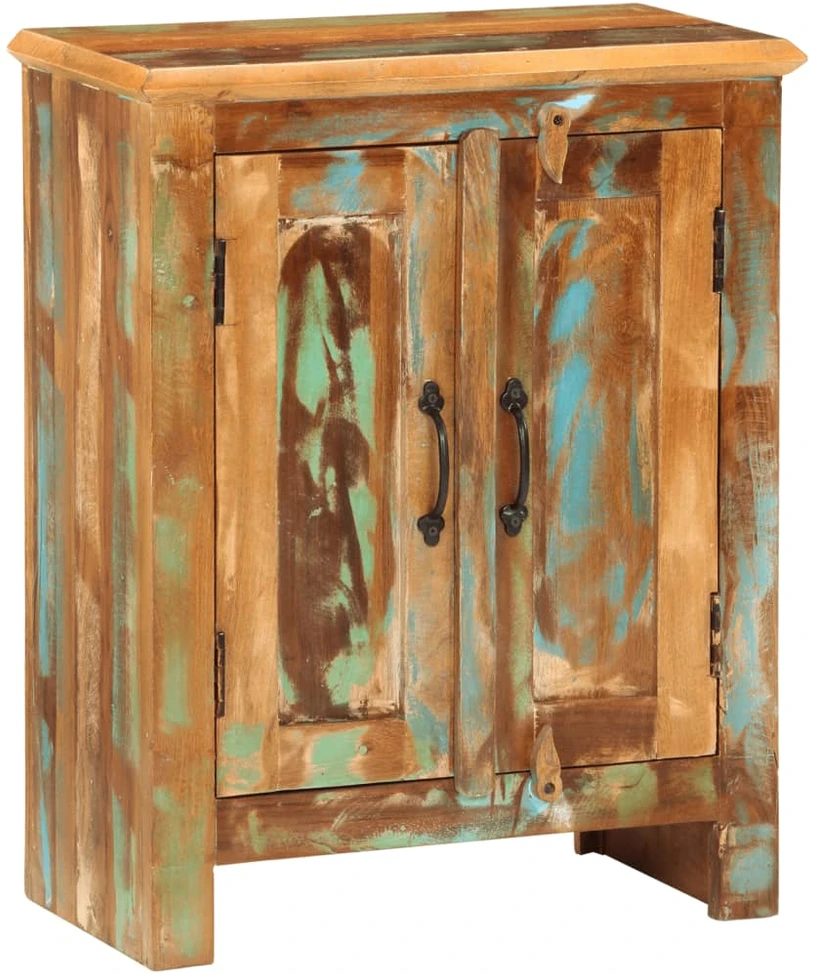 Šoninė spintelė su 2 durelėmis, 55x30x70cm, perdirbta mediena