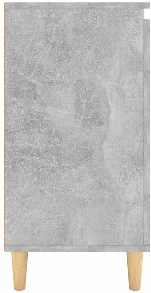 Šoninė spintelė su kojomis, betono, 60x35x70cm, mediena
