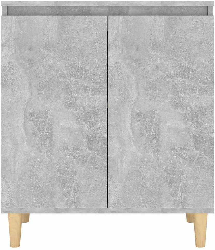 Šoninė spintelė su kojomis, betono, 60x35x70cm, mediena