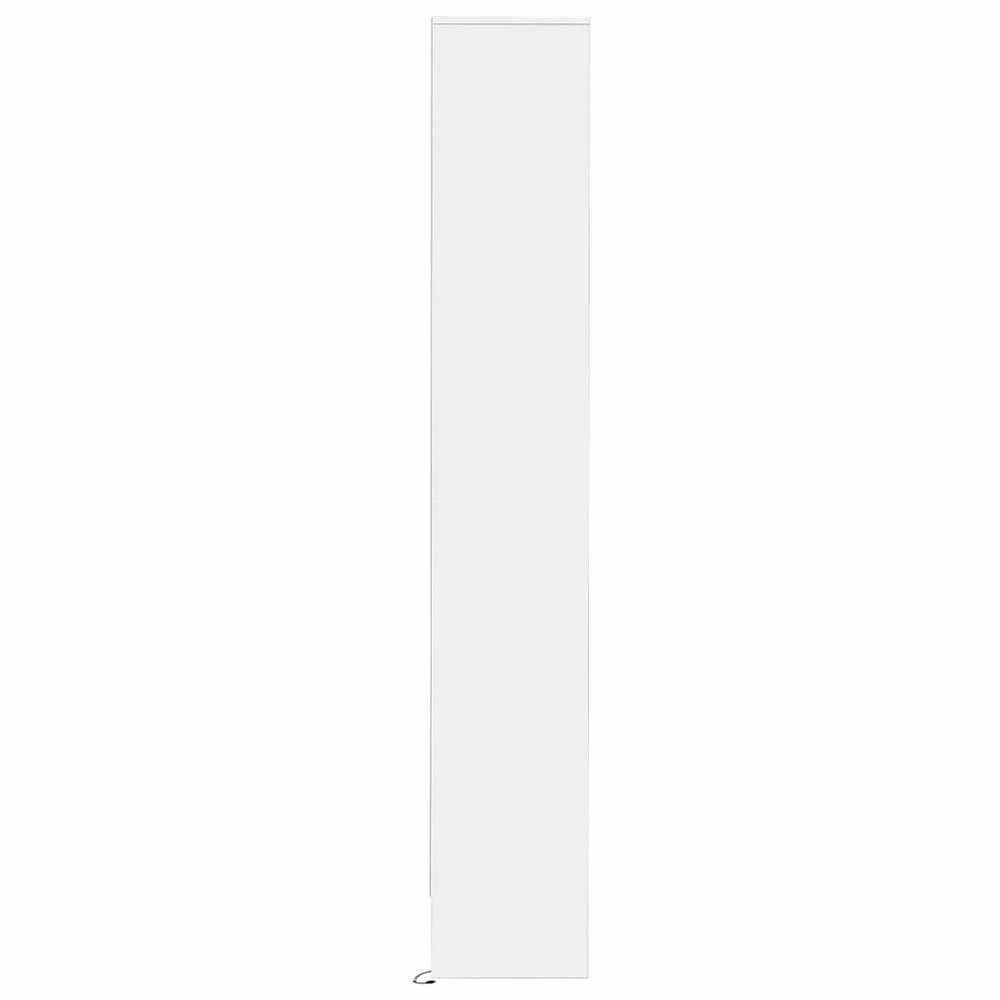 Šoninė spintelė su LED, balta, 36x32,5x200cm, apdirbta mediena