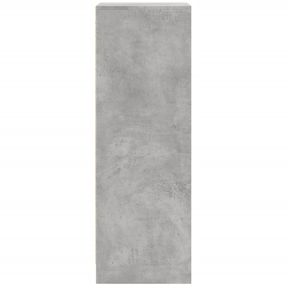 Šoninė spintelė su LED, betono, 42,5x34x100cm, apdirbta mediena
