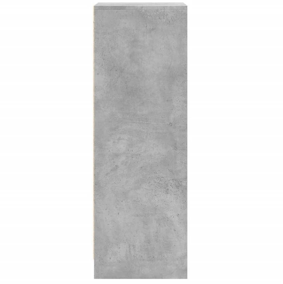 Šoninė spintelė su LED, betono, 42,5x34x100cm, apdirbta mediena