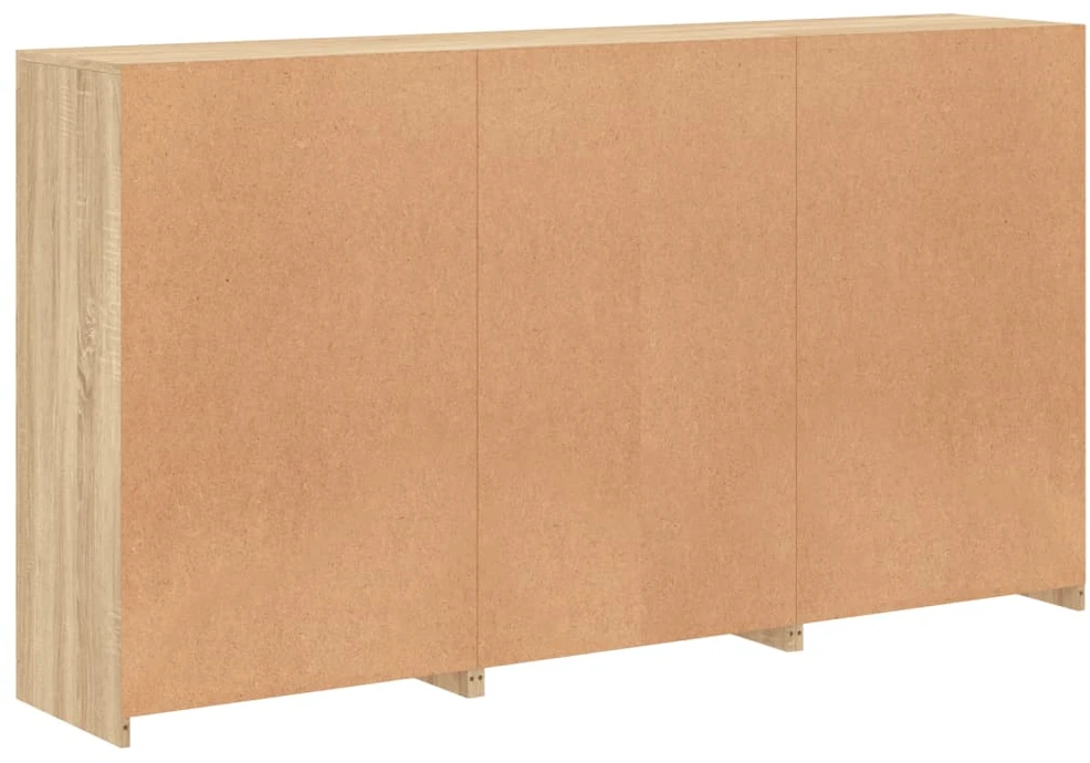 Šoninė spintelė su LED lemputėmis, ąžuolo, 181,5x37x100cm