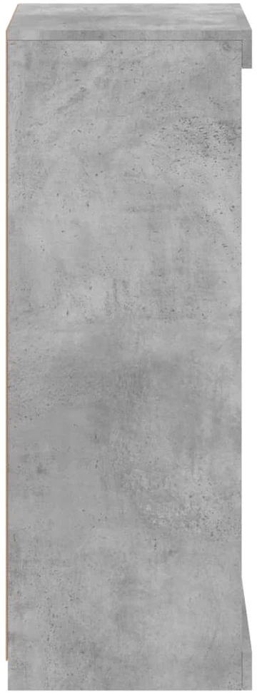 Šoninė spintelė su LED lemputėmis, betono pilka, 41x37x100cm