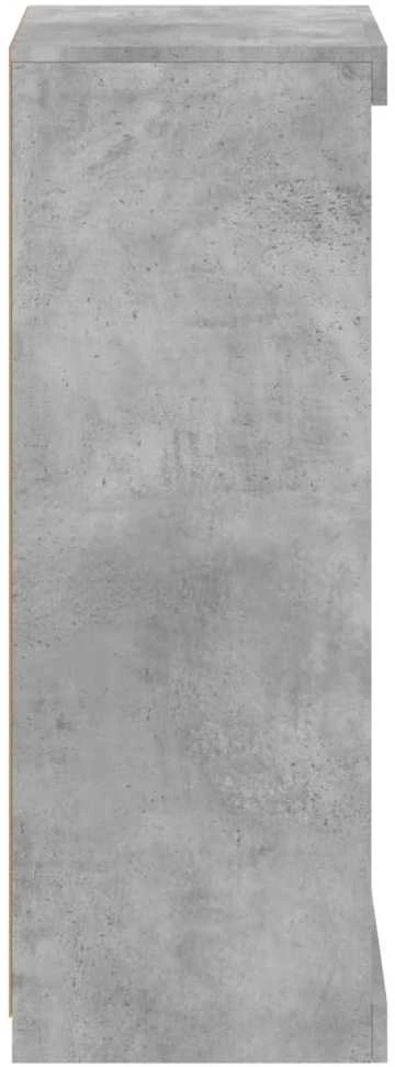 Šoninė spintelė su LED lemputėmis, betono pilka, 41x37x100cm