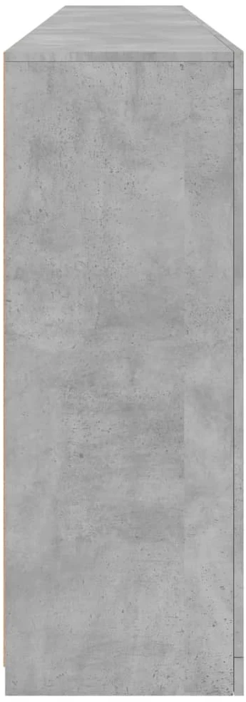 Šoninė spintelė su LED lemputėmis, betono pilka, 162x37x100cm