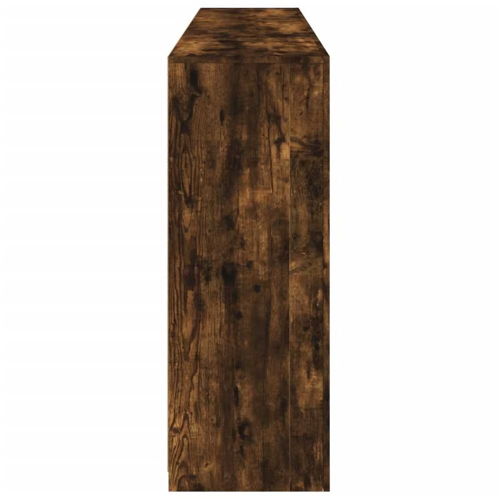 Šoninė spintelė su LED lemputėmis, dūminė, 181,5x37x100cm