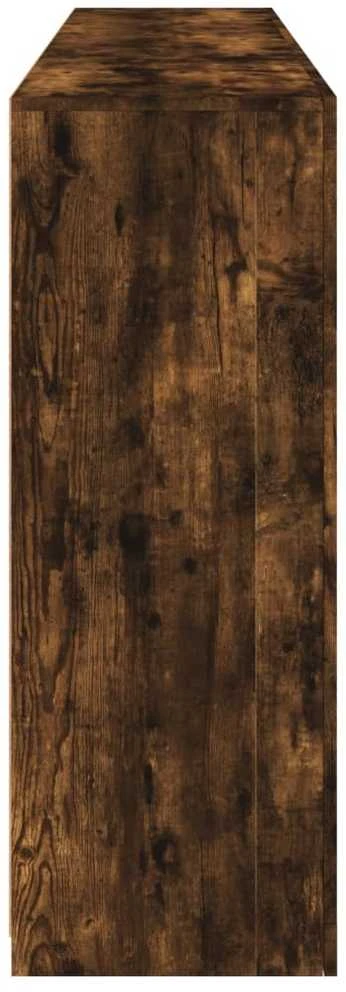 Šoninė spintelė su LED lemputėmis, dūminė, 181,5x37x100cm