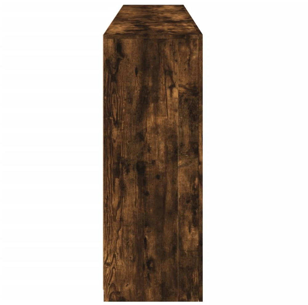 Šoninė spintelė su LED lemputėmis, dūminė, 181,5x37x100cm