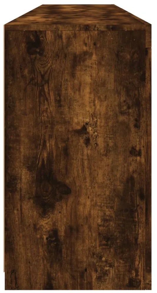 Šoninė spintelė su LED lemputėmis, dūminė, 181,5x37x67cm