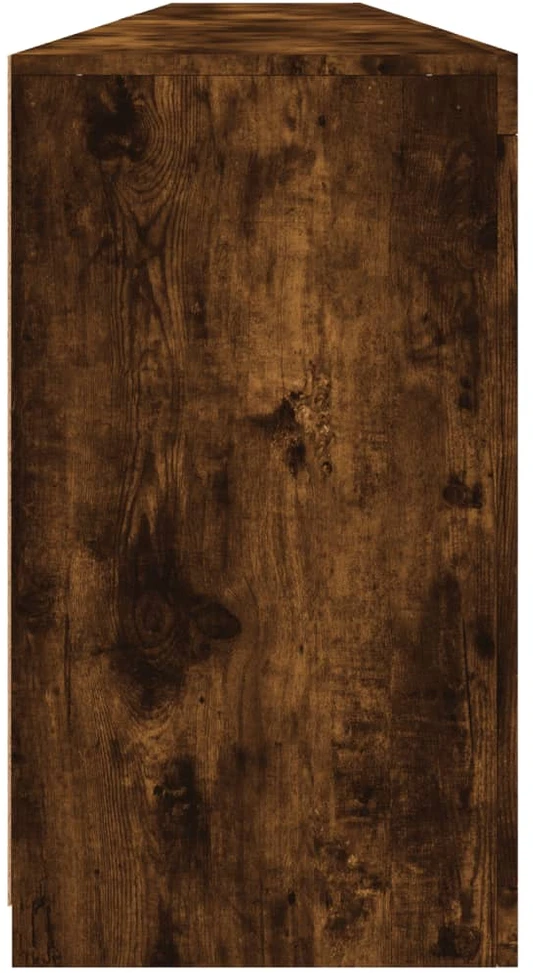 Šoninė spintelė su LED lemputėmis, dūminio ąžuolo, 283x37x67cm
