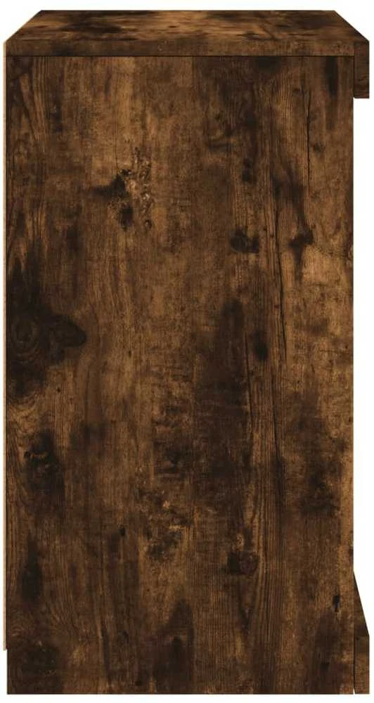 Šoninė spintelė su LED lemputėmis, dūminio ąžuolo, 41x37x67cm