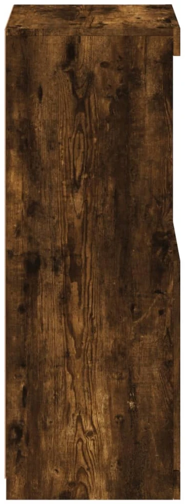 Šoninė spintelė su LED lemputėmis, dūminio ąžuolo, 41x37x100cm
