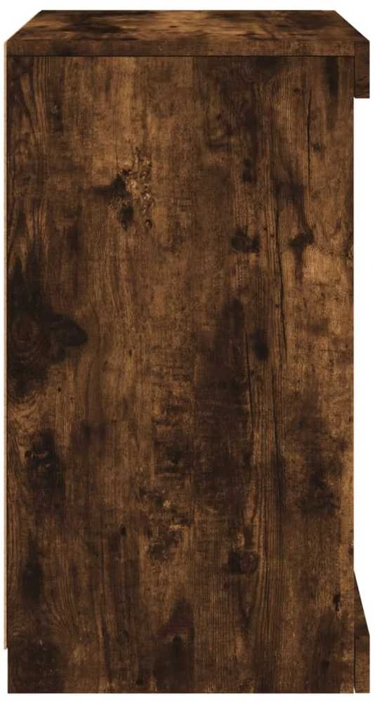 Šoninė spintelė su LED lemputėmis, dūminio ąžuolo, 41x37x67cm