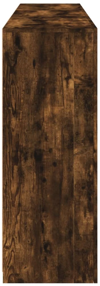 Šoninė spintelė su LED lemputėmis, dūminio ąžuolo, 162x37x100cm