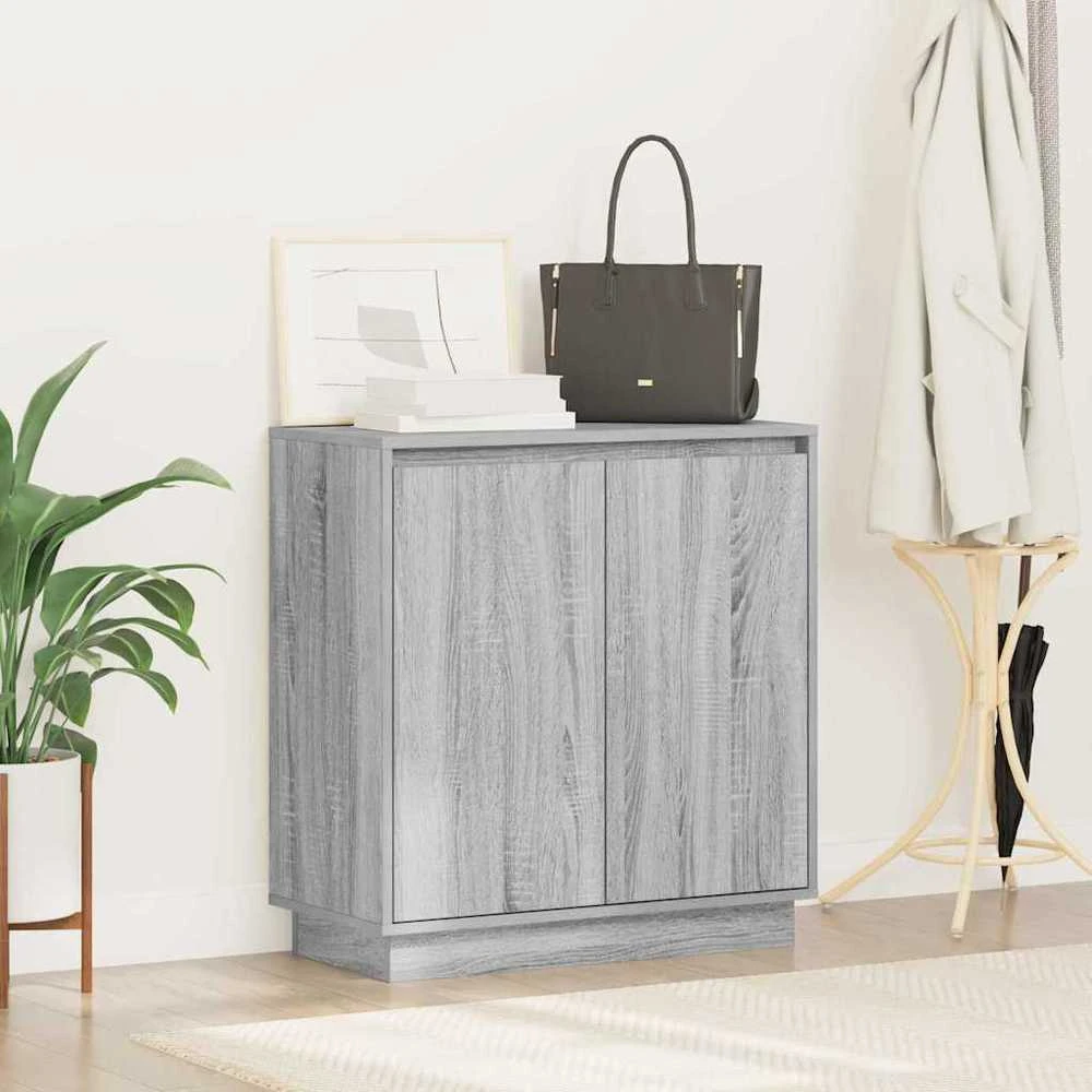 LED Bufetas Pilka sonoma ąžuolo 71 x 34,5 x 75 cm