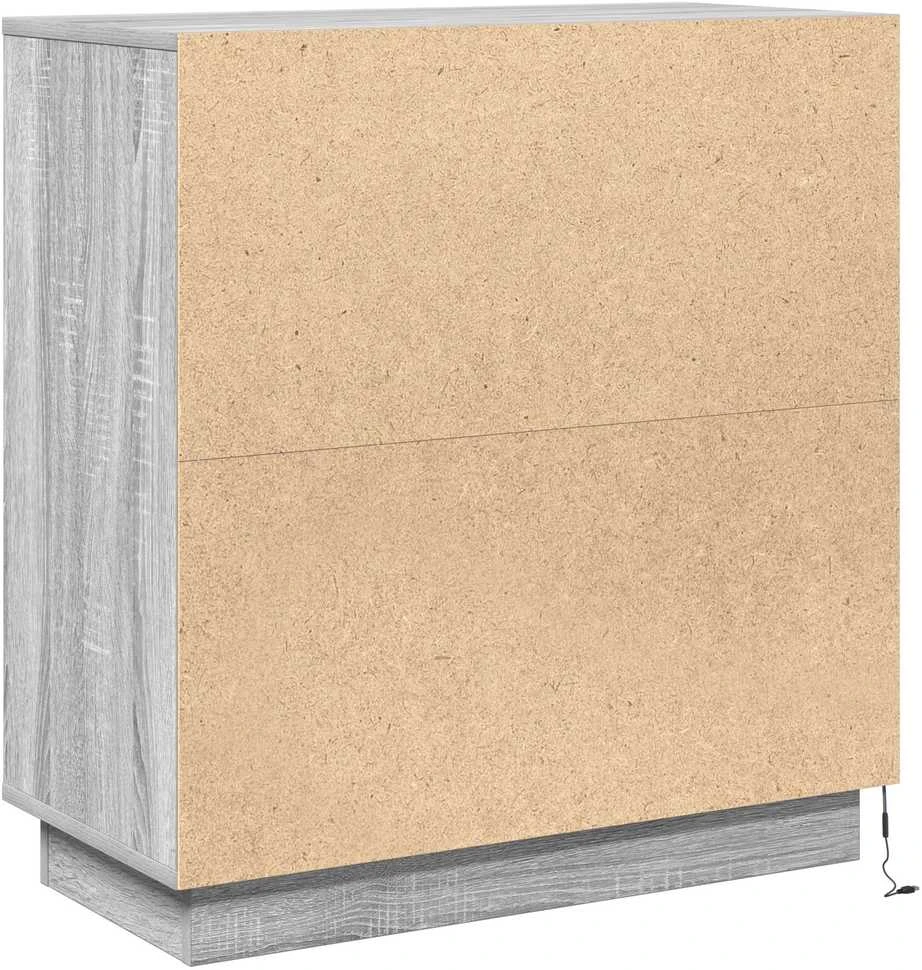 LED Bufetas Pilka sonoma ąžuolo 71 x 34,5 x 75 cm
