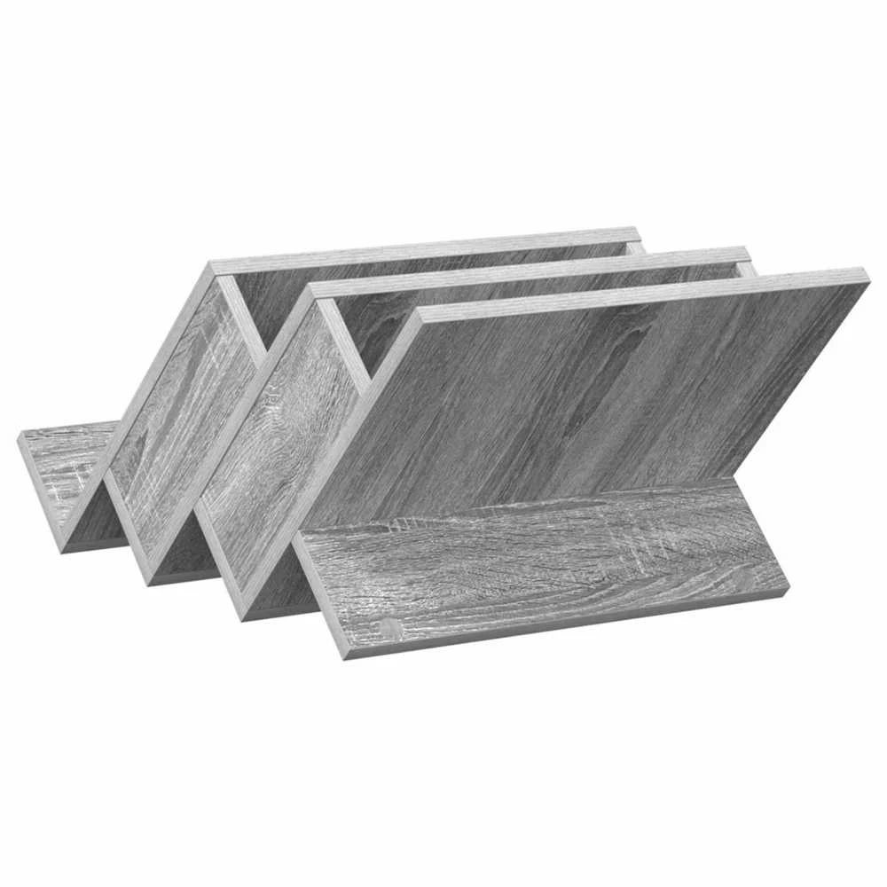 Žurnalų stovas Pilkas Sonoma 53 x 40 x 28,5 cm Apdirbta mediena