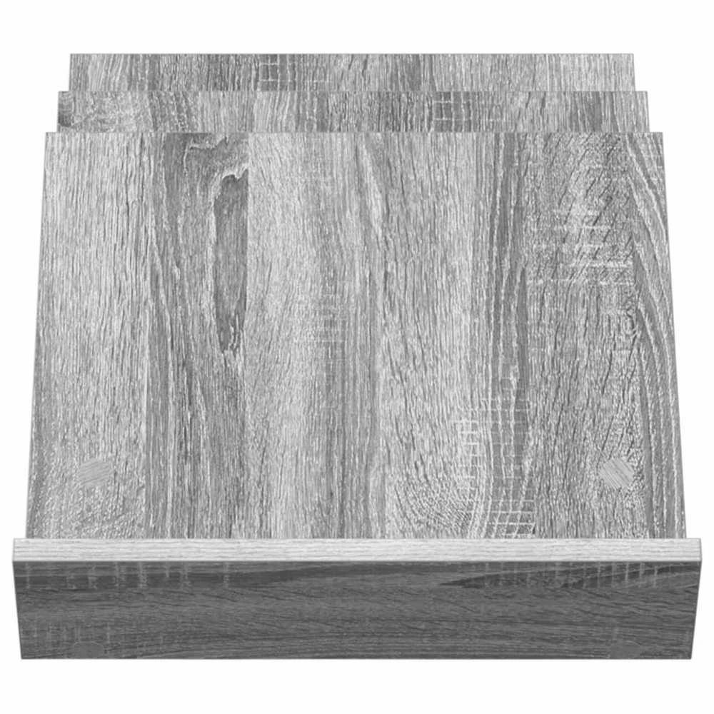 Žurnalų stovas Pilkas Sonoma 53 x 40 x 28,5 cm Apdirbta mediena