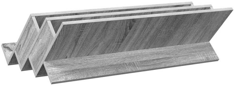 Žurnalų stovas Pilkas Sonoma 90 x 53 x 28,5 cm Apdirbta mediena