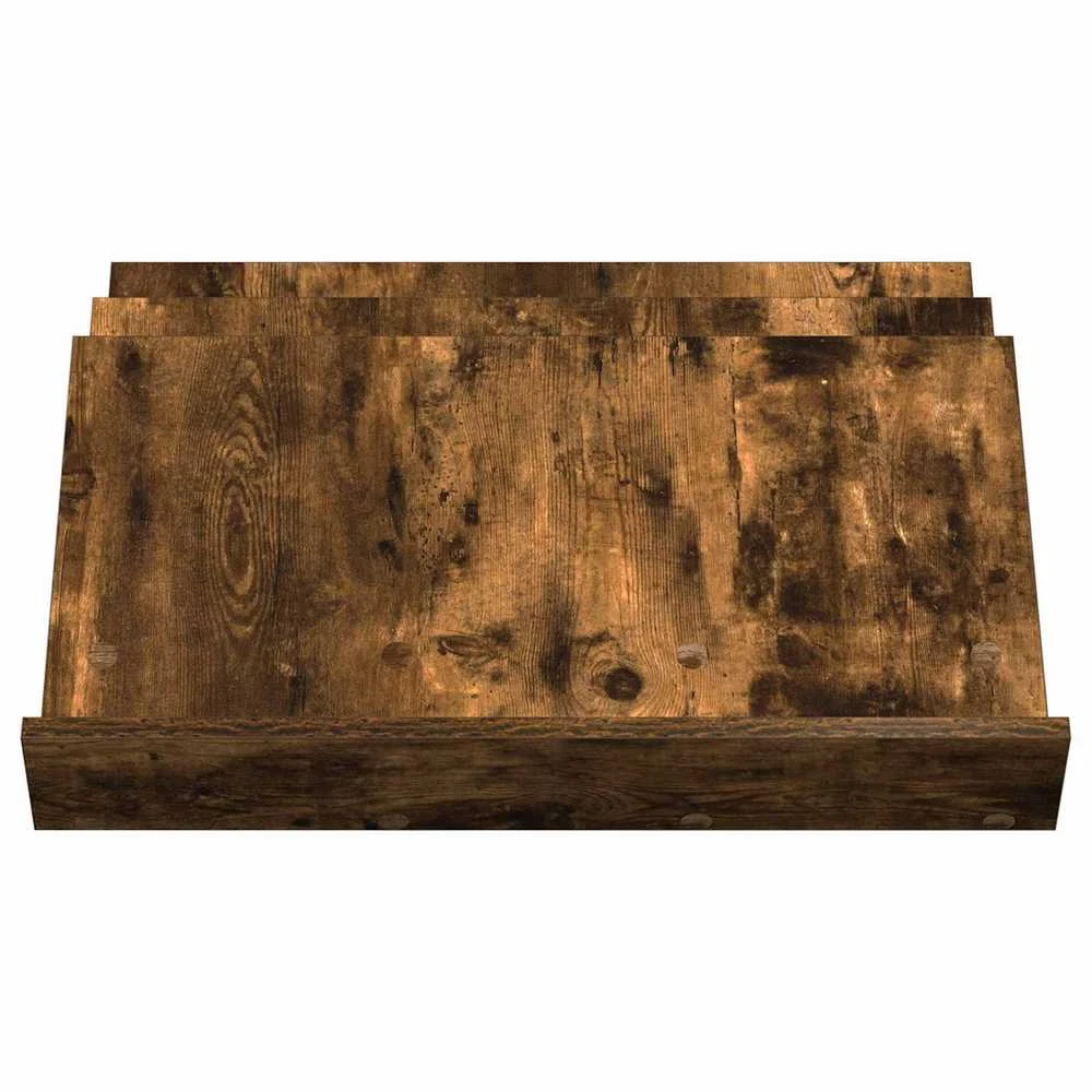 Žurnalų stovas su lentyna Rūkyta ąžuolas 65 x 53 x 28,5 cm