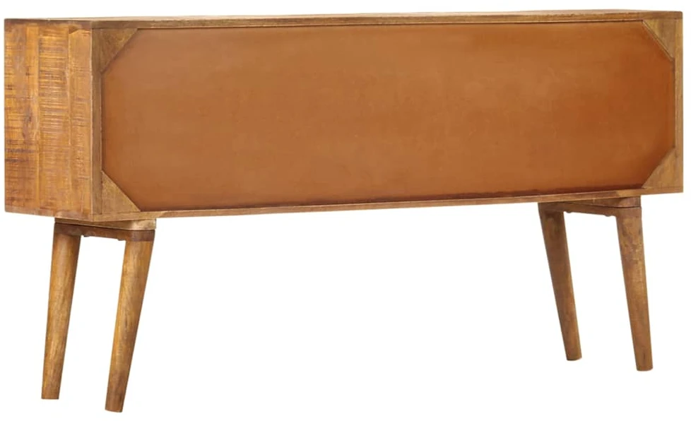Šoninė spintelė su raštais, 130x30x70cm, mango med. masyvas