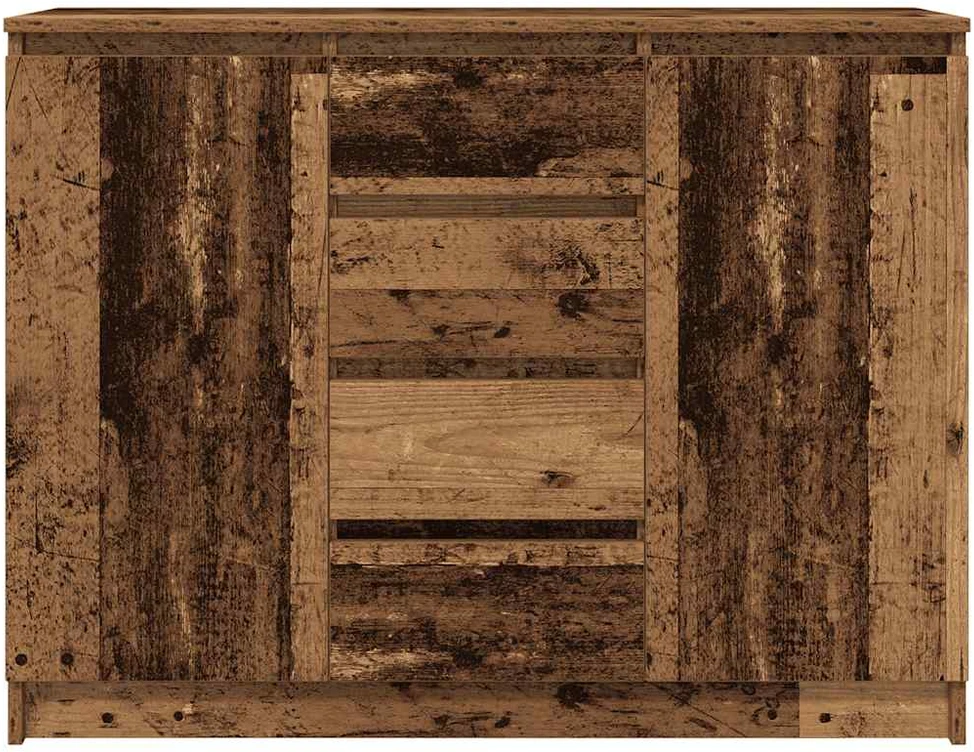 Šoninė spintelė su stalčiais, 100,5x35x76 cm, mediena