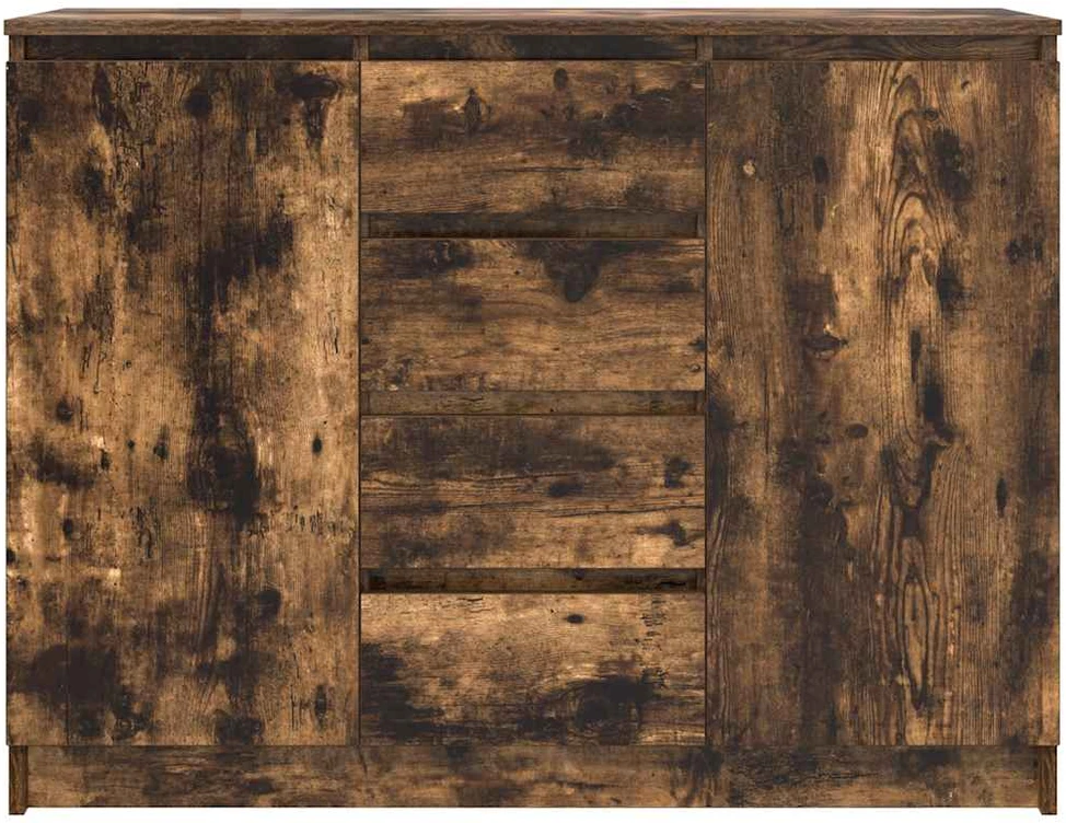 Šoninė spintelė su stalčiais, 100,5x35x76 cm, mediena
