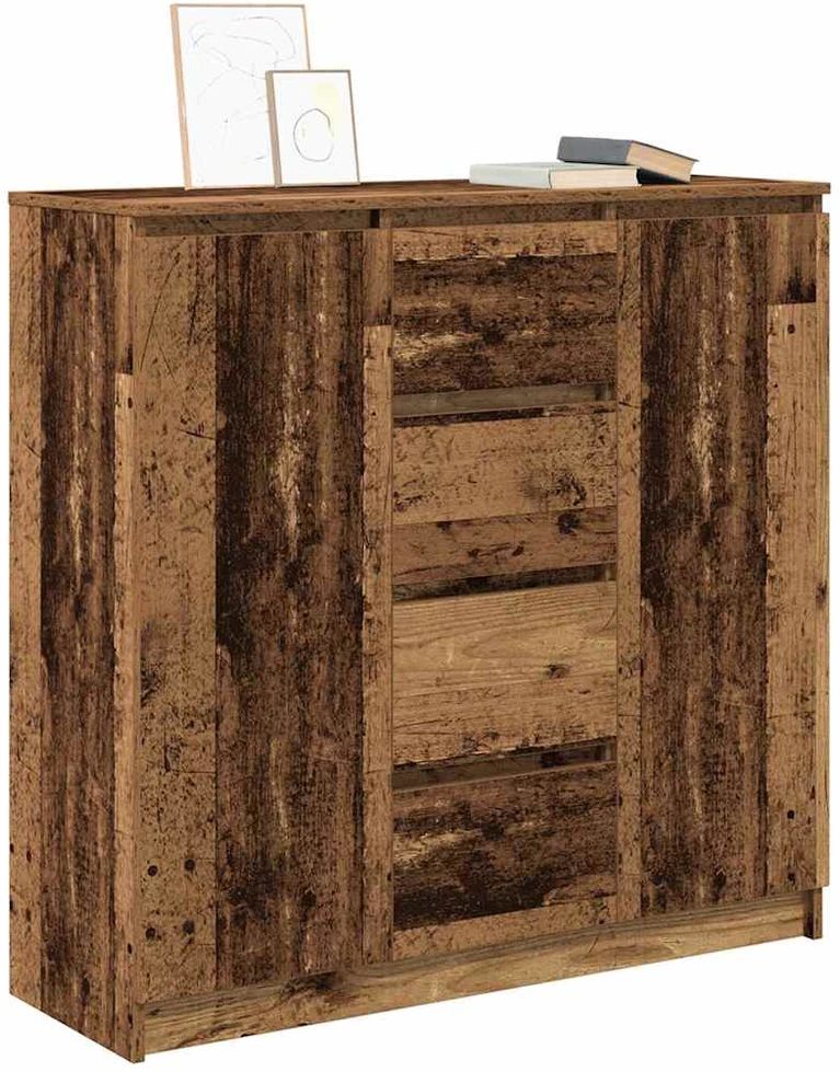Šoninė spintelė su stalčiais, 100,5x35x98,5 cm, mediena