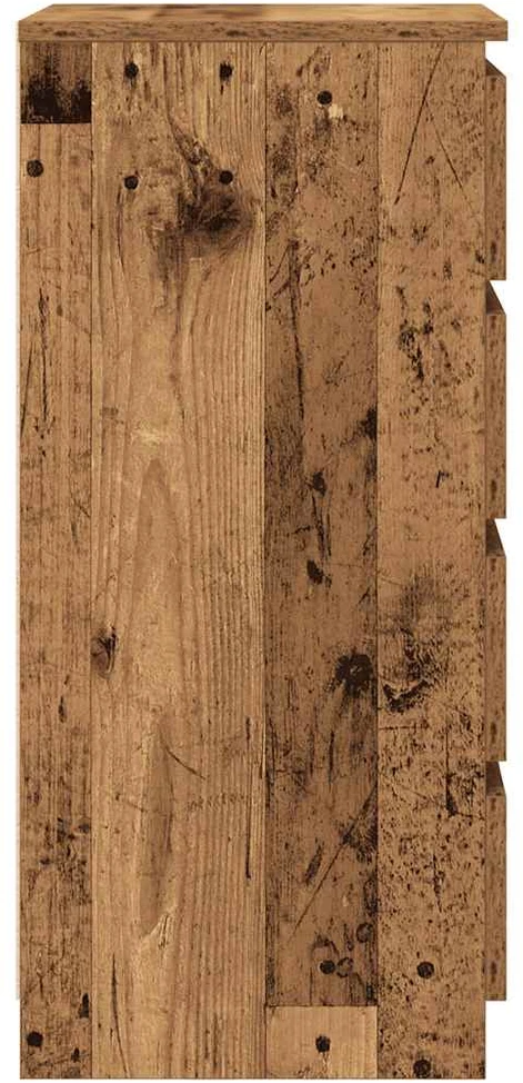 Šoninė spintelė su stalčiais, 37,5x35x99 cm, mediena