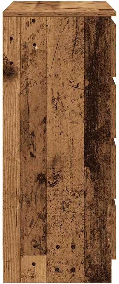 Šoninė spintelė su stalčiais, 71x35x84 cm, mediena