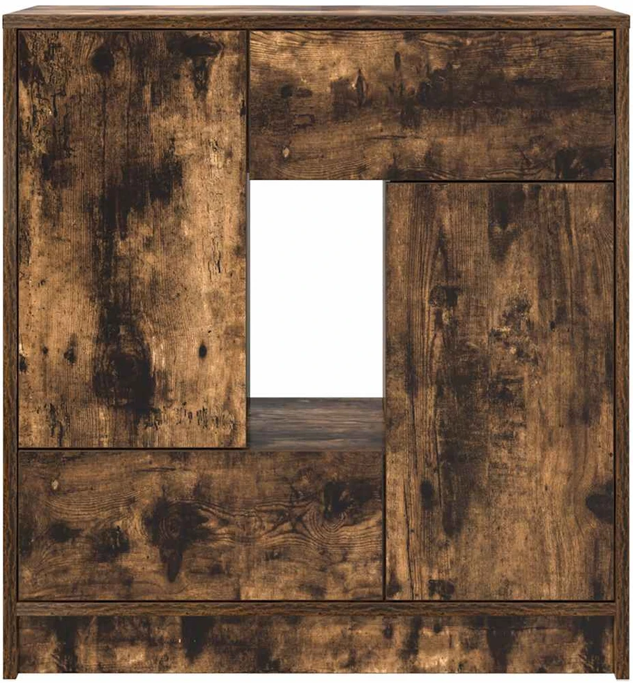 Šoninė spintelė su stalčiais ir durelėmis, 70,5x34x74,5 cm