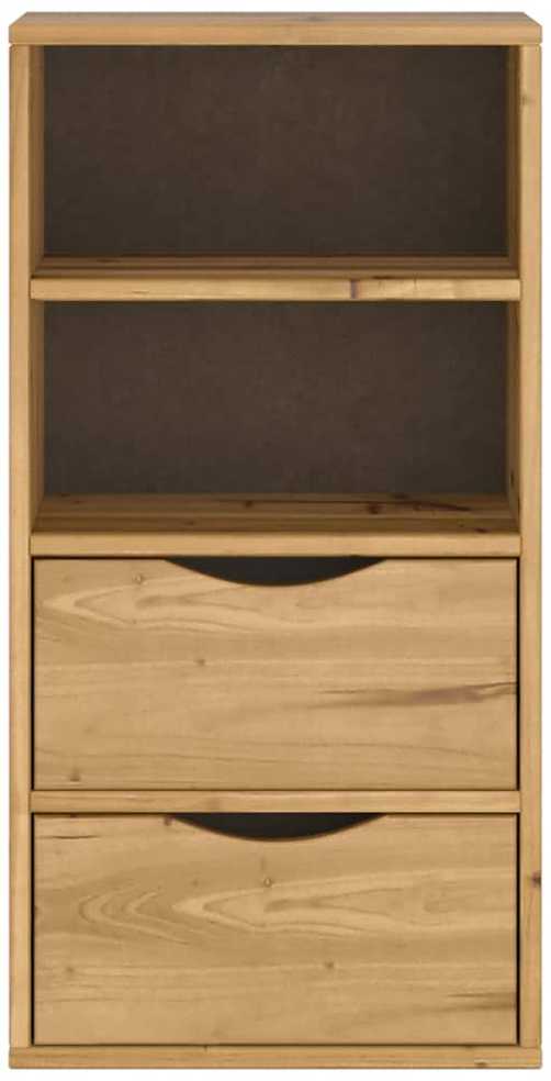 Šoninė spintelė su stalčiais, ODDA, 40x24x79cm, pušies masyvas