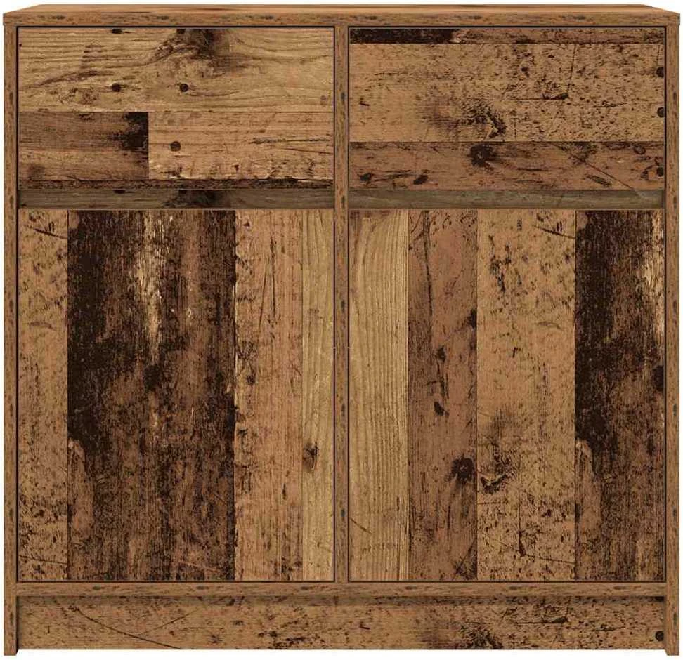 Šoninė spintelė su stalčiumi, 80x34x76 cm, mediena
