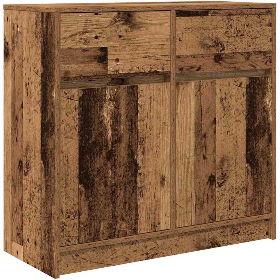 Šoninė spintelė su stalčiumi, 80x34x76 cm, mediena