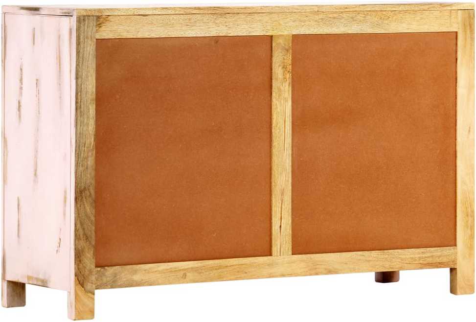 Šoninė spintelė, švies. rož. sp., 110x35x70cm, mango med. mas.