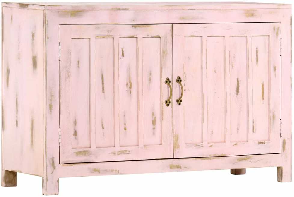 Šoninė spintelė, švies. rož. sp., 110x35x70cm, mango med. mas.