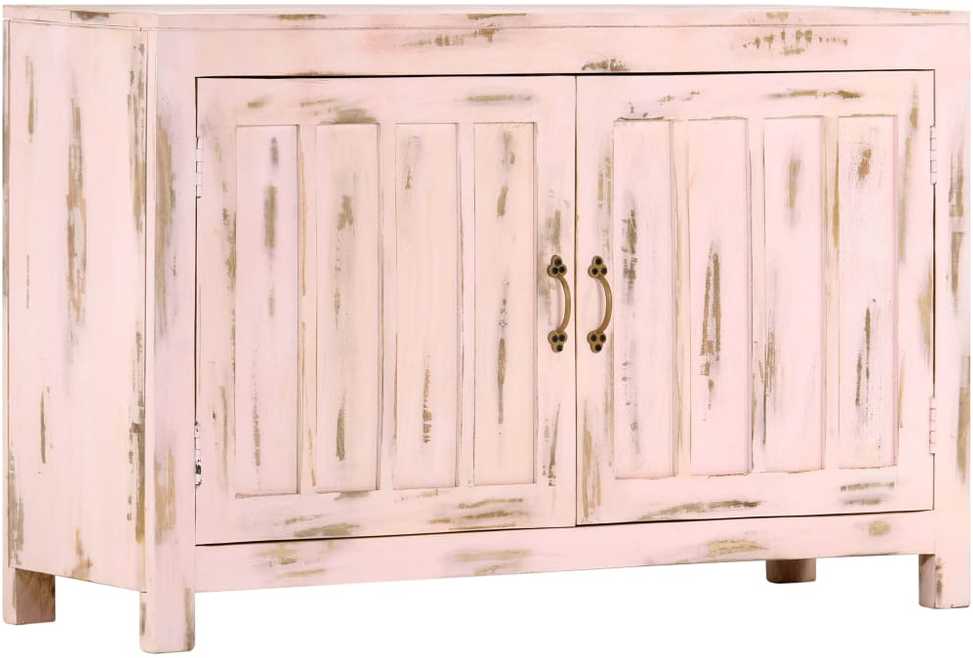 Šoninė spintelė, švies. rož. sp., 110x35x70cm, mango med. mas.