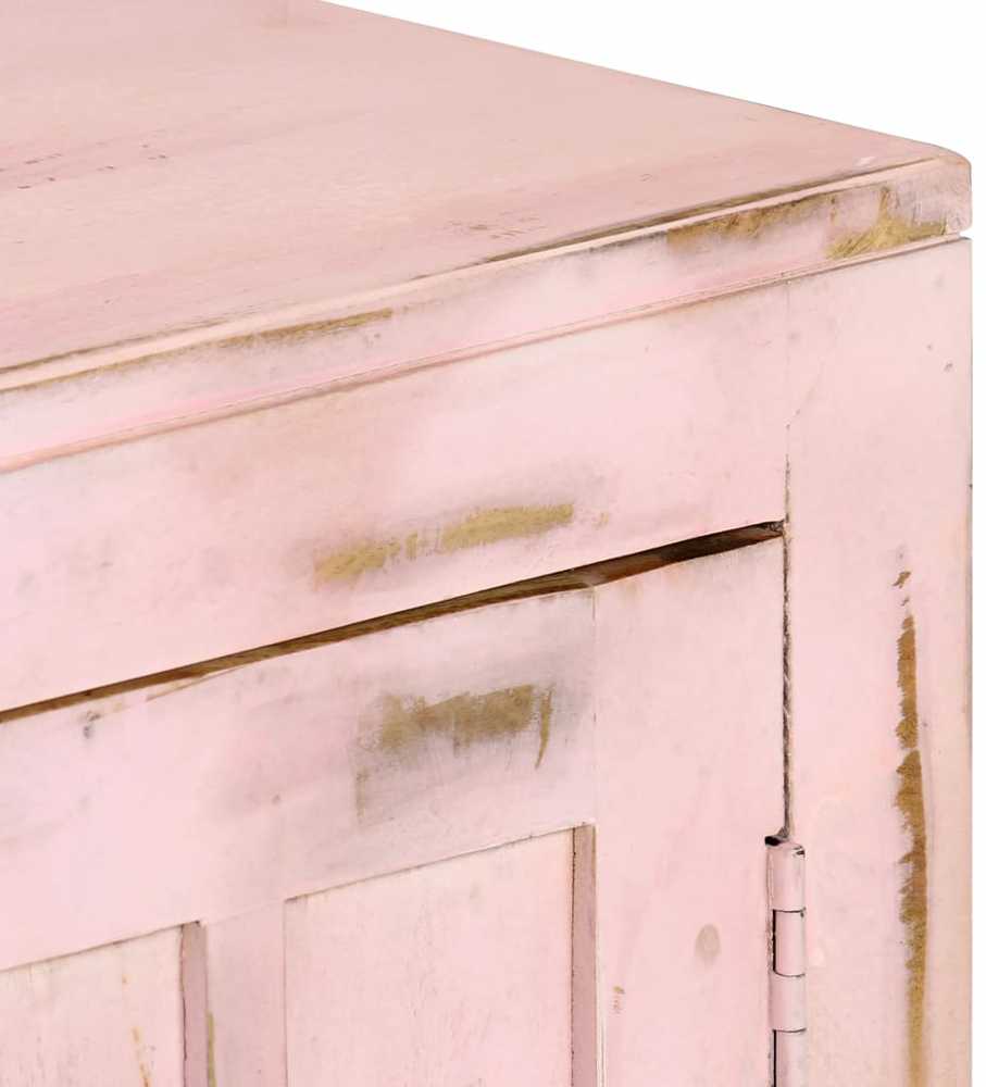 Šoninė spintelė, švies. rož. sp., 110x35x70cm, mango med. mas.