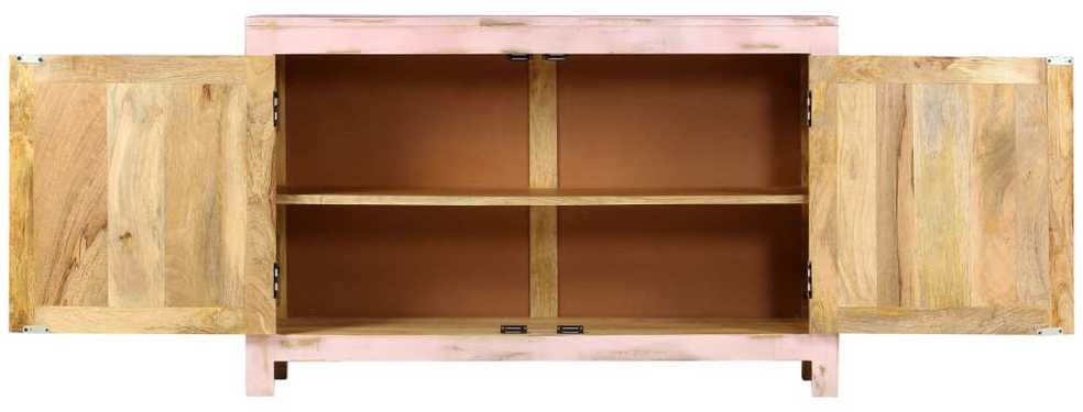Šoninė spintelė, švies. rož. sp., 110x35x70cm, mango med. mas.