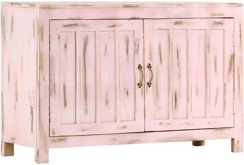 Šoninė spintelė, švies. rož. sp., 110x35x70cm, mango med. mas.