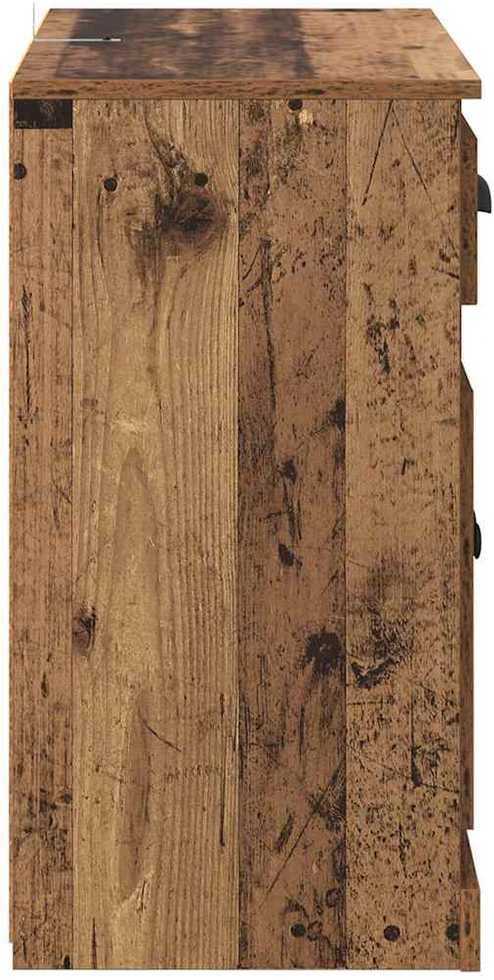 Šoninės lentynos 2 vnt. Senovinis medis 70 x 35,5 x 67,5 cm