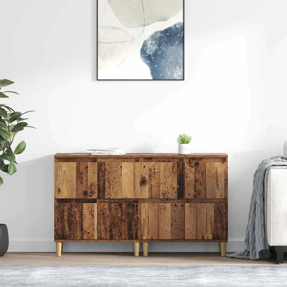 Šoninės lentynos 2 vnt. Senovinis medis 60 x 35 x 70 cm